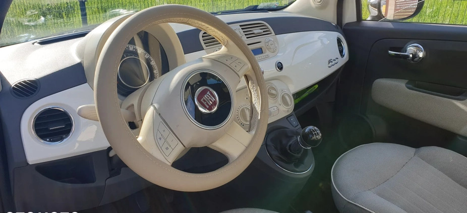 Fiat 500 cena 21000 przebieg: 153692, rok produkcji 2009 z Świebodzin małe 56
